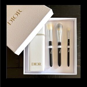 Dior Black and White Makeup Brush Trio
